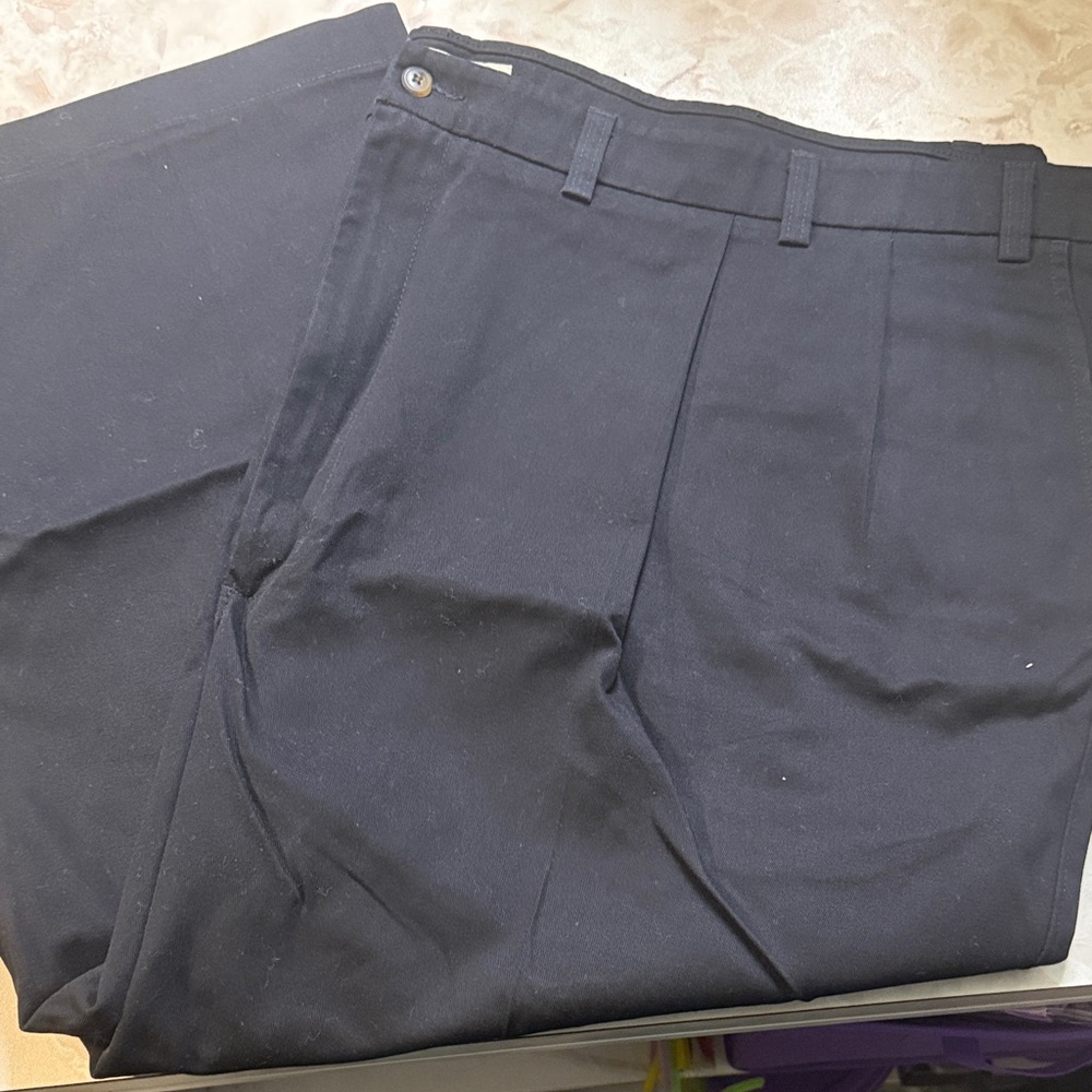 St. John's Bay Black Loose Fit Trousers